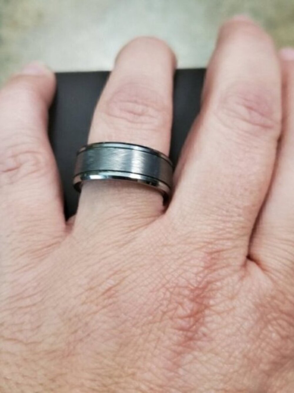 Tungstem Wedding band size 7